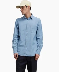 Aspesi Overhemd Camicia Sedici Licht Blauw