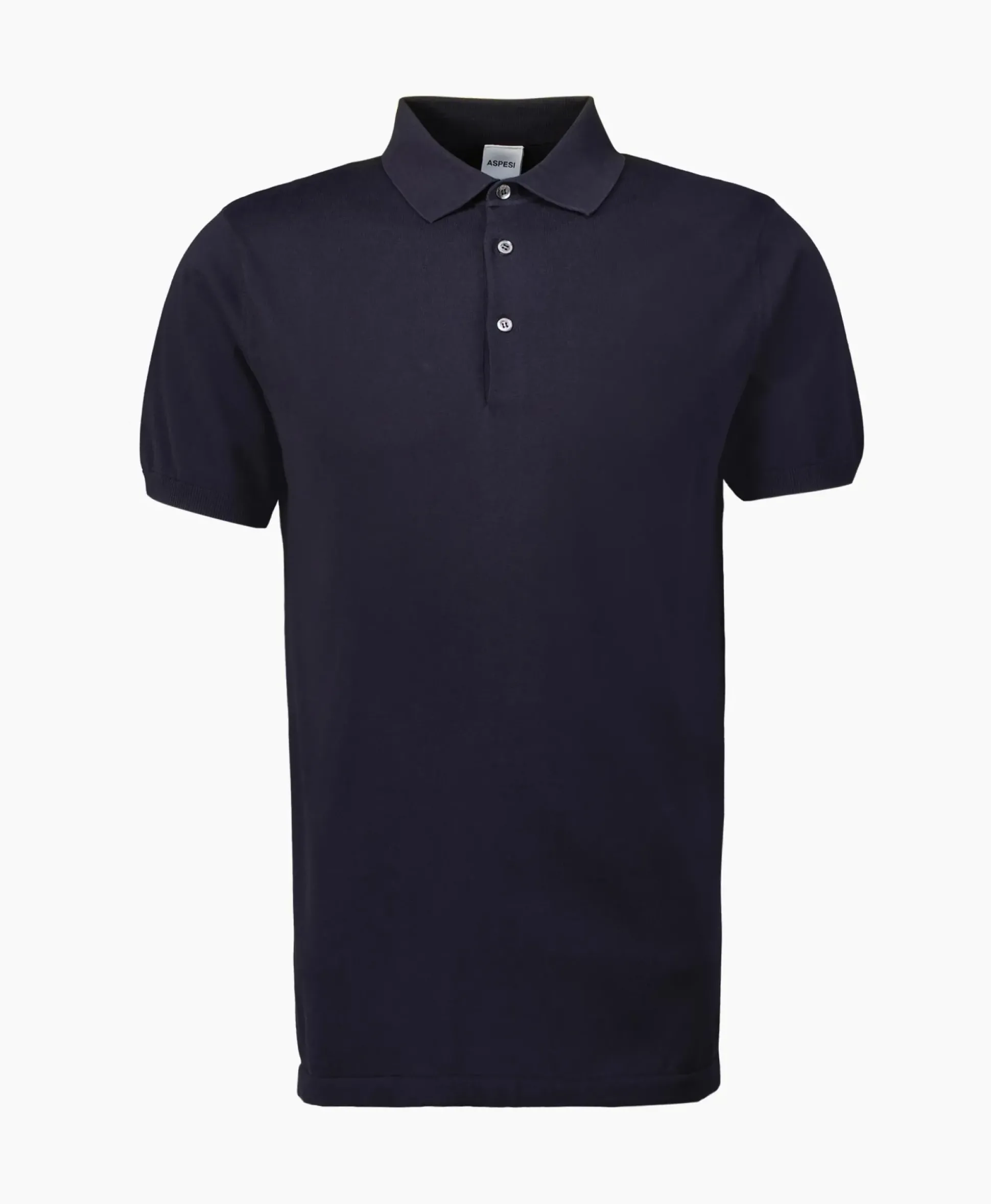 Aspesi Polo Mod. M040 Donker Blauw