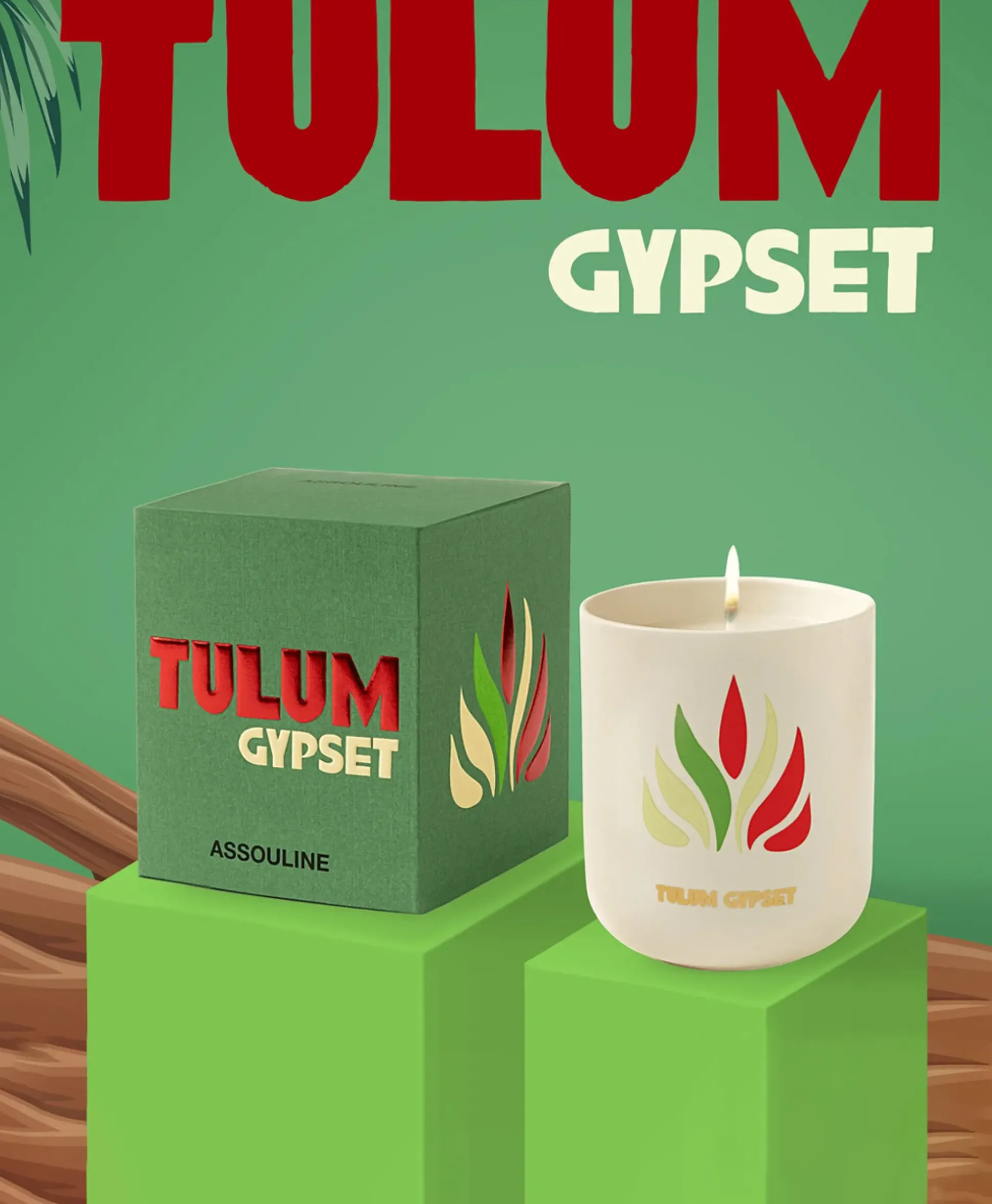Assouline Kaars Tulum Gypset - Travelfrom Home Candle Diversen