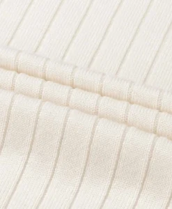 Aurelien Aurelien Pullover Rib Zip Polos Ls Ivoor / Naturel