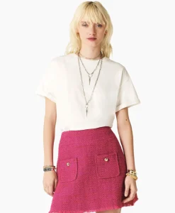 Ba&Sh T-Shirt Korte Mouw Rosie Ecru