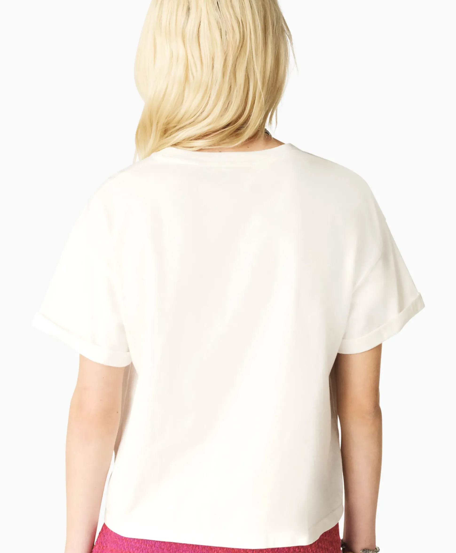 Ba&Sh T-Shirt Korte Mouw Rosie Ecru