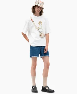 Bram's Fruit T-Shirt Korte Mouw Beagle Aquarel Wit