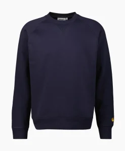 Carhartt Wip Sweater Chase Donker Blauw