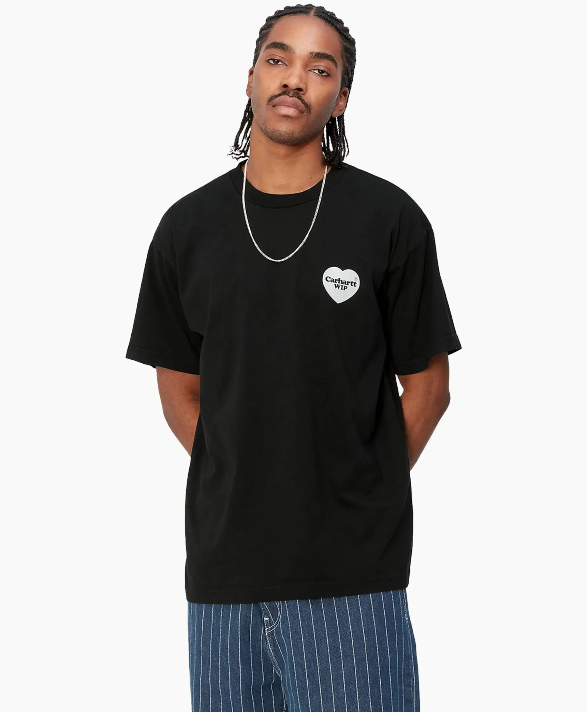 Carhartt Wip T-Shirt Korte Mouw S/S Heart Bandana Zwart