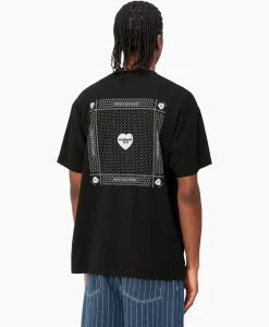 Carhartt Wip T-Shirt Korte Mouw S/S Heart Bandana Zwart