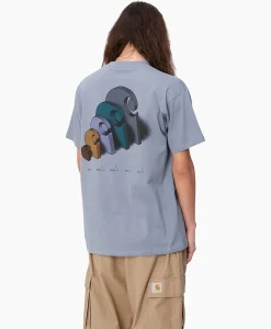 Carhartt Wip T-Shirt Korte Mouw S/S Diagram C Blauw