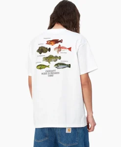 Carhartt Wip T-Shirt Korte Mouw S/S Fish Wit