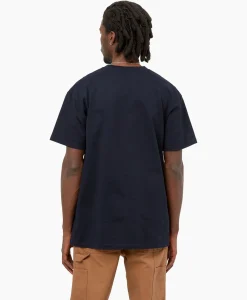 Carhartt Wip T-Shirt Korte Mouw S/S Chase Donker Blauw