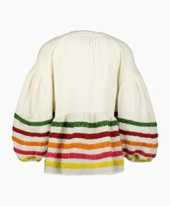 Chufy Blouse Liberty Embroidered Off White