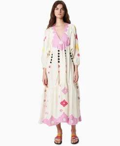 Chufy Maxi Jurk Gypsy Embroidered Ecru