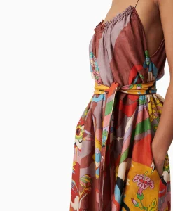 Chufy Maxi Jurk Rain Bordeaux