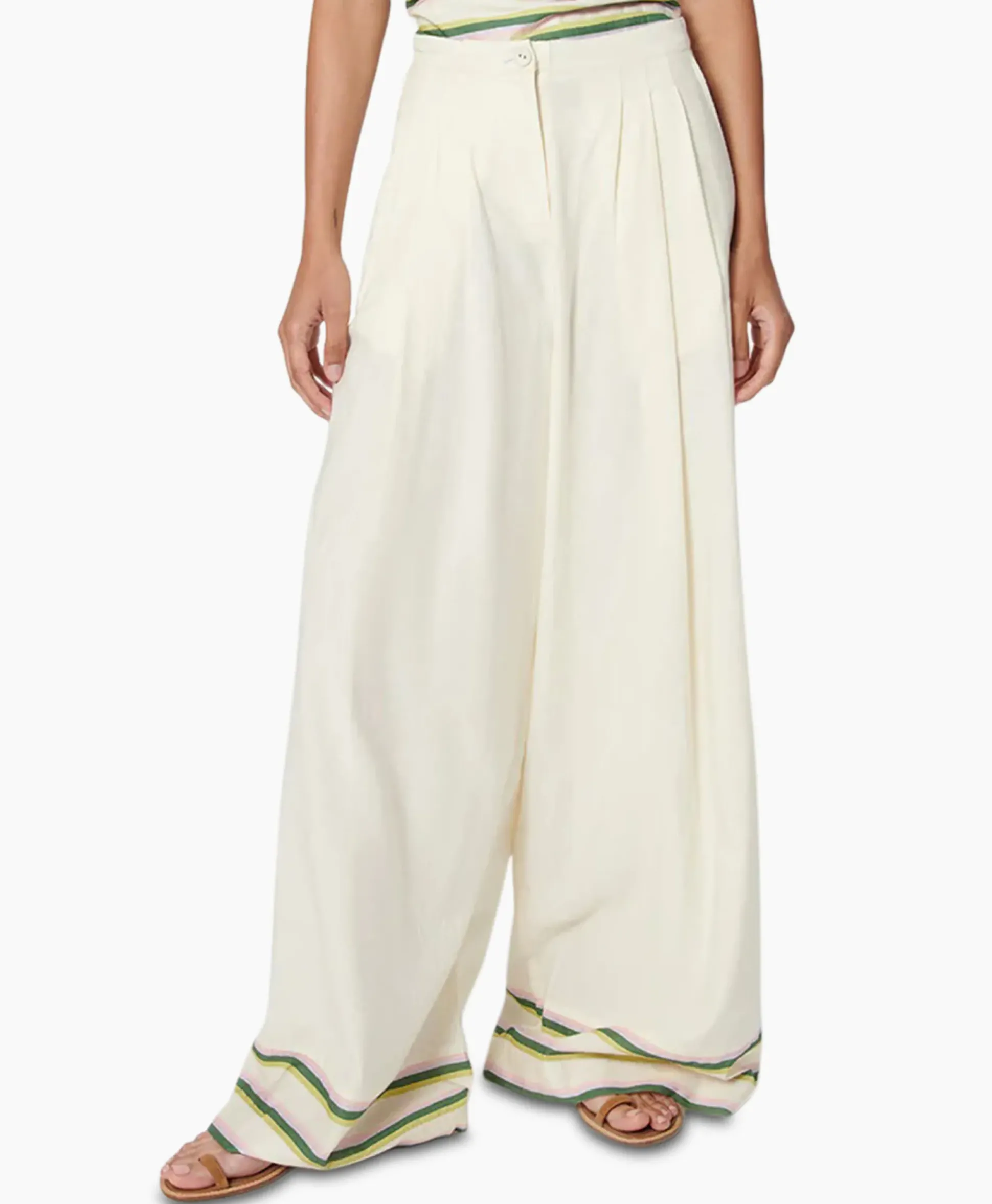 Chufy Pantalon Okra Ecru