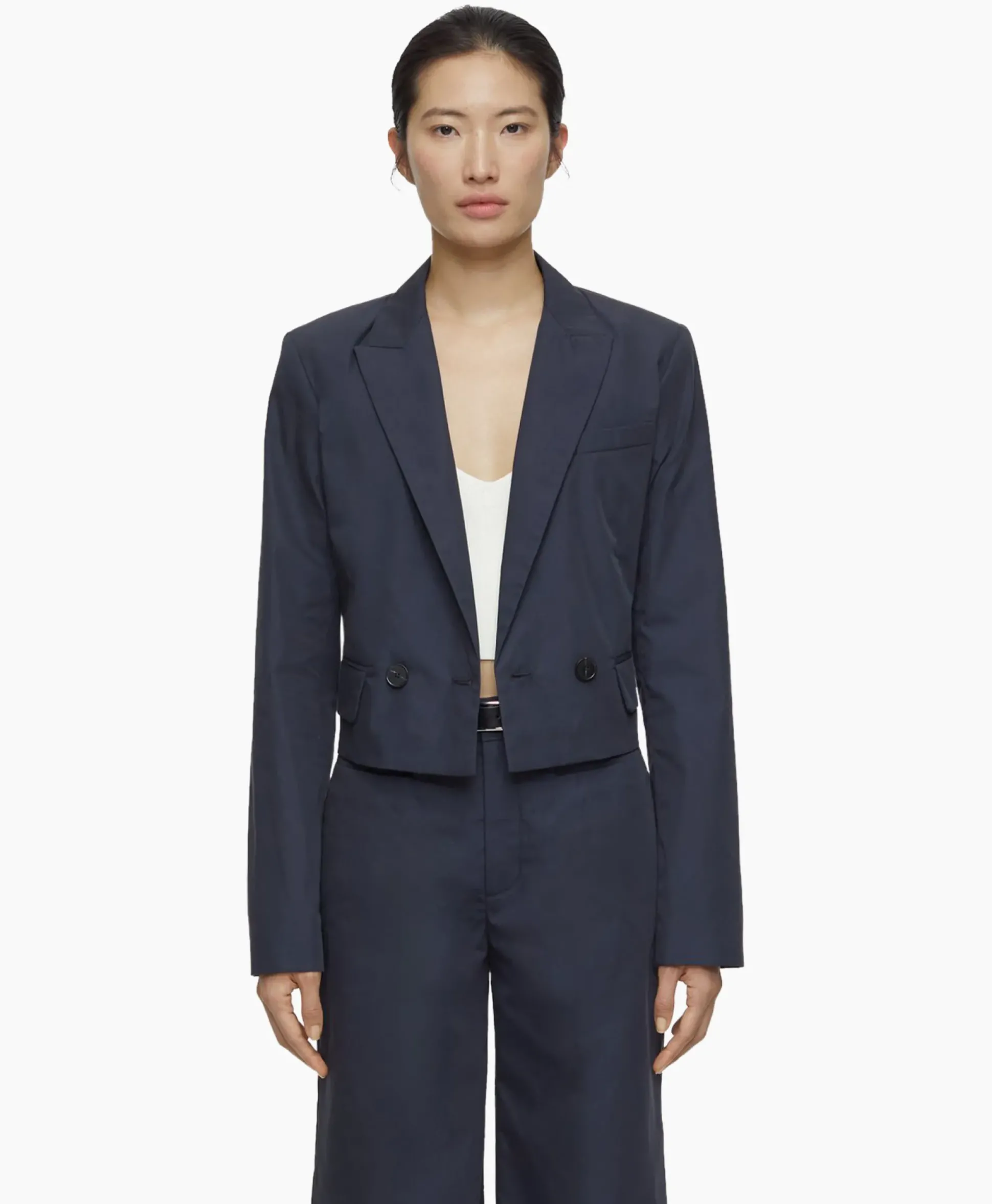 Closed Blazer Fitted Blauw