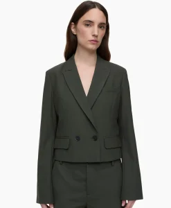 Closed Blazer Fitted Groen