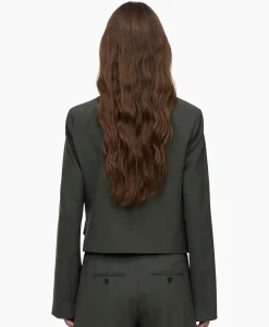Closed Blazer Fitted Groen