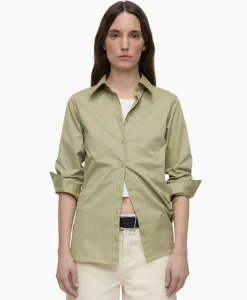 Closed Blouse Waisted Beige