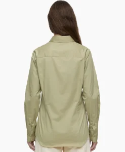 Closed Blouse Waisted Beige