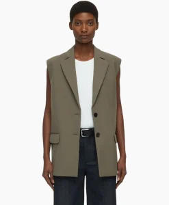 Closed Gilet Sleeveless Taupe