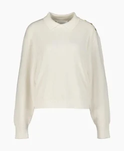 Closed Pullover Cropped Polo Off White