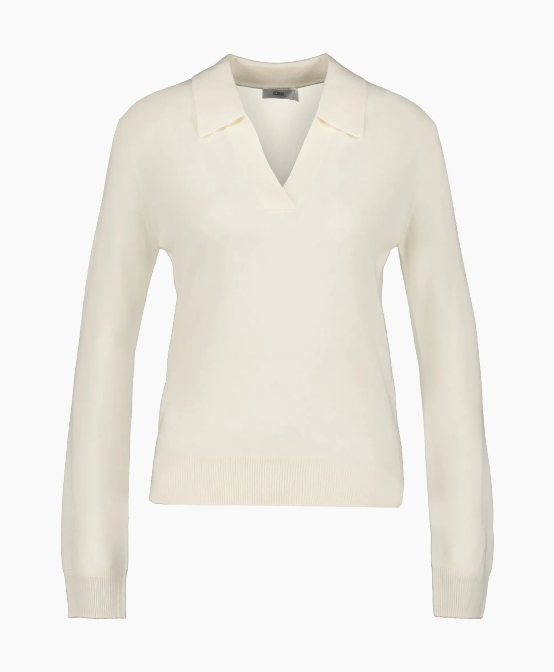 Closed Pullover Polo Longsleeve Off White