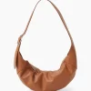 Closed Schouder / Hand Tas Half Moon M Bruin