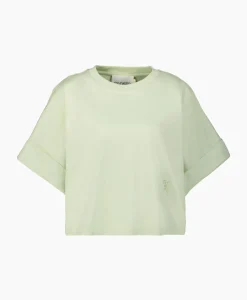 Closed T-Shirt Korte Mouw Turn Up Licht Groen
