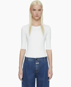 Closed T-Shirt Korte Mouw Crewneck Short Sleeve Off White
