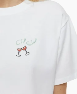 Closed T-Shirt Korte Mouw Printed Wit