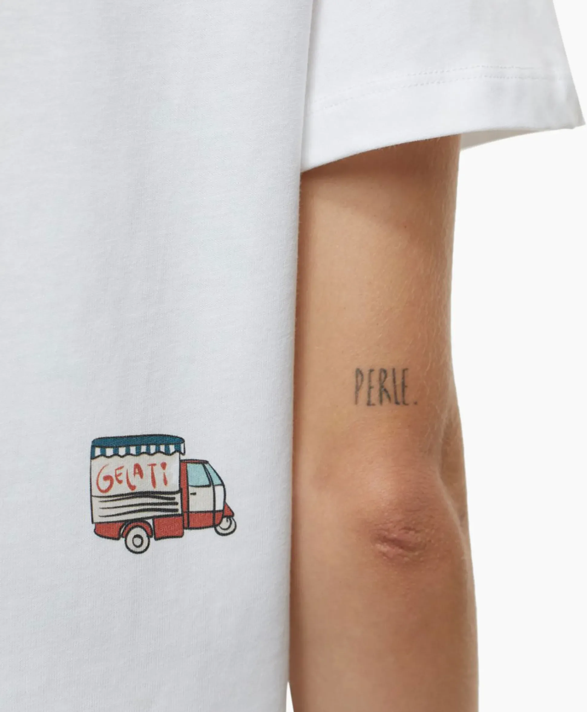 Closed T-Shirt Korte Mouw Printed Wit