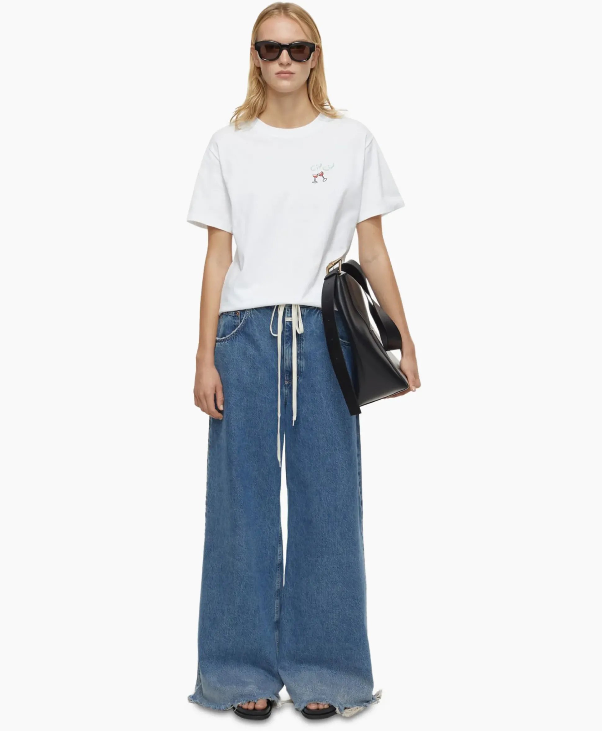 Closed T-Shirt Korte Mouw Printed Wit