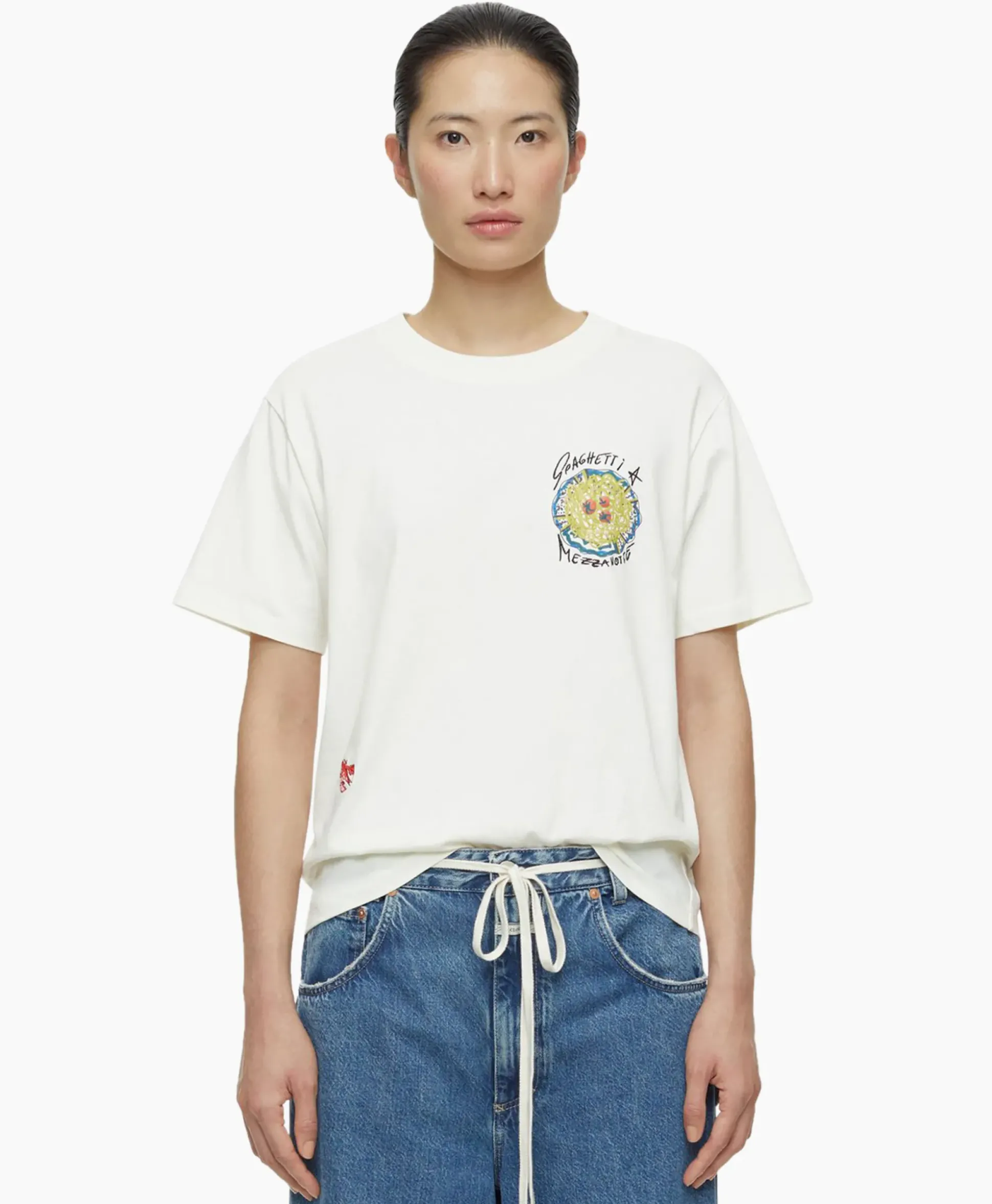 Closed T-Shirt Korte Mouw Printed Ecru