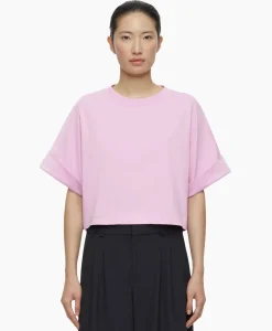 Closed T-Shirt Korte Mouw Turn Up Roze