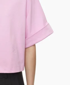Closed T-Shirt Korte Mouw Turn Up Roze