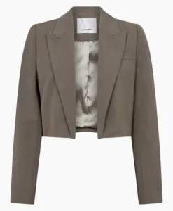 Co'Couture Blazer Vidacc Crop Midden Bruin