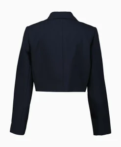 Co'Couture Blazer Vola Crop Donker Blauw