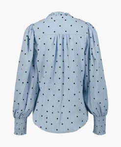Co'Couture Blouse Dora Dot Blauw