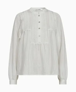 Co'Couture Blouse Selma Placket Wit