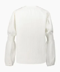 Co'Couture Blouse Sueda Smock Sleeve Wit