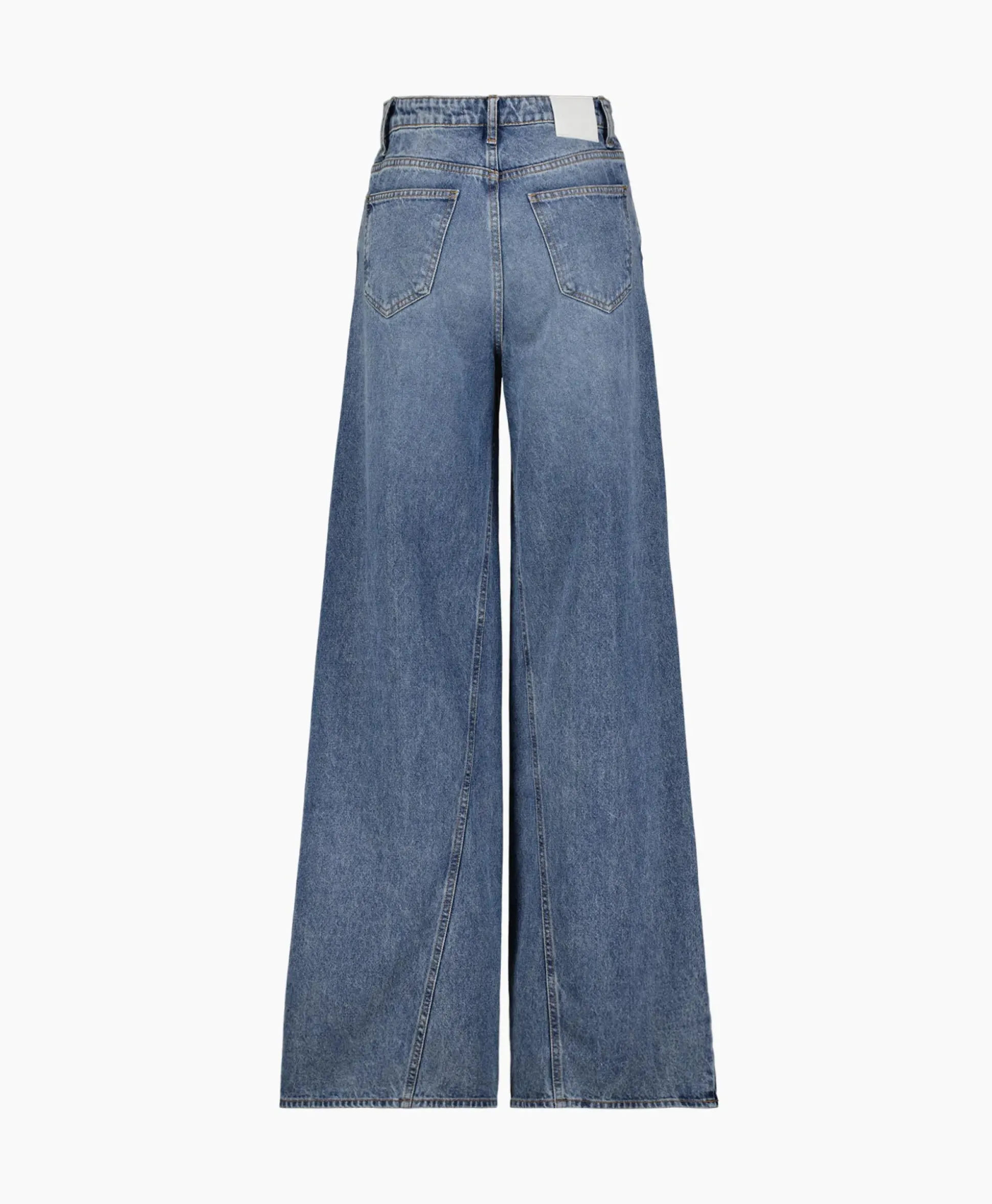 Co'Couture Jeans Vika Long Wide Seam Licht Blauw