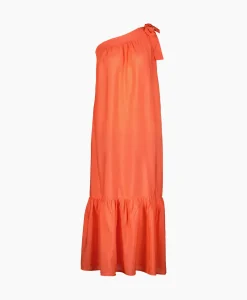 Co'Couture Maxi Jurk Callum Assymetrisch Peach