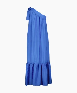 Co'Couture Maxi Jurk Callum Assymetrisch Blauw