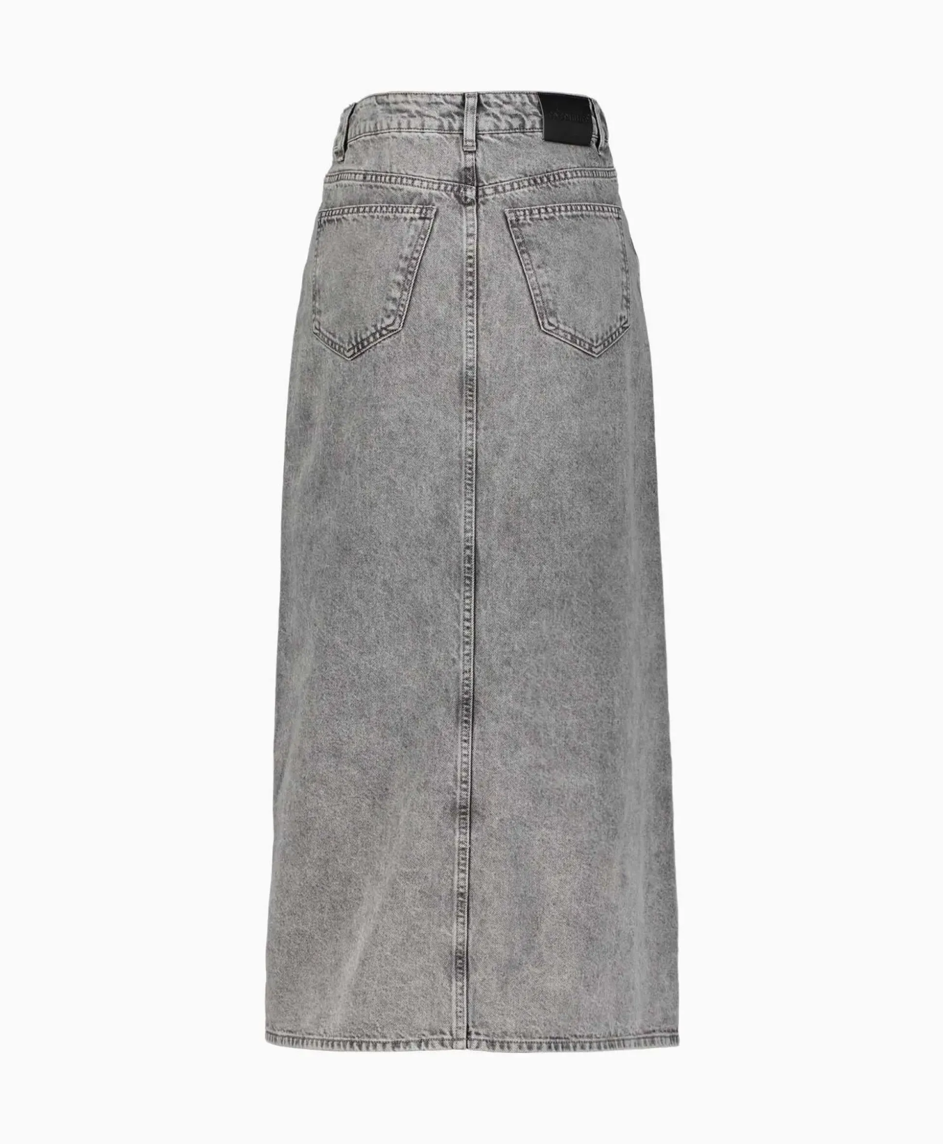 Co'Couture Midi Rok Vika Asym Slit Grijs