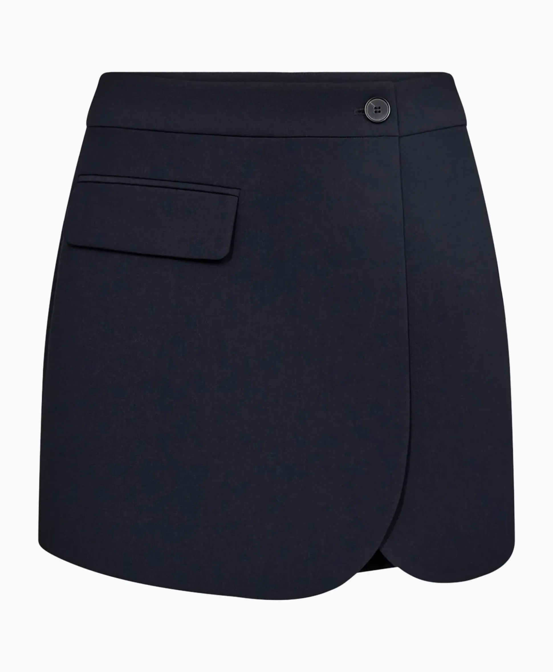 Co'Couture Minirok Vola Wrap Skort Donker Blauw