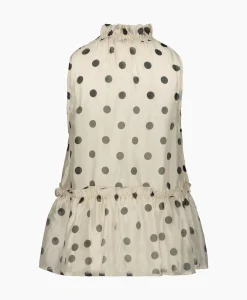 Co'Couture Top Drewcc Dot Halterneck Zwart