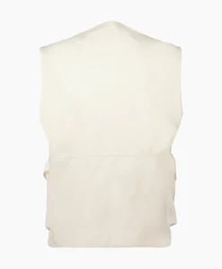 Cp Company Bodywarmer Heavy Jersey Mixed Zipped Wit