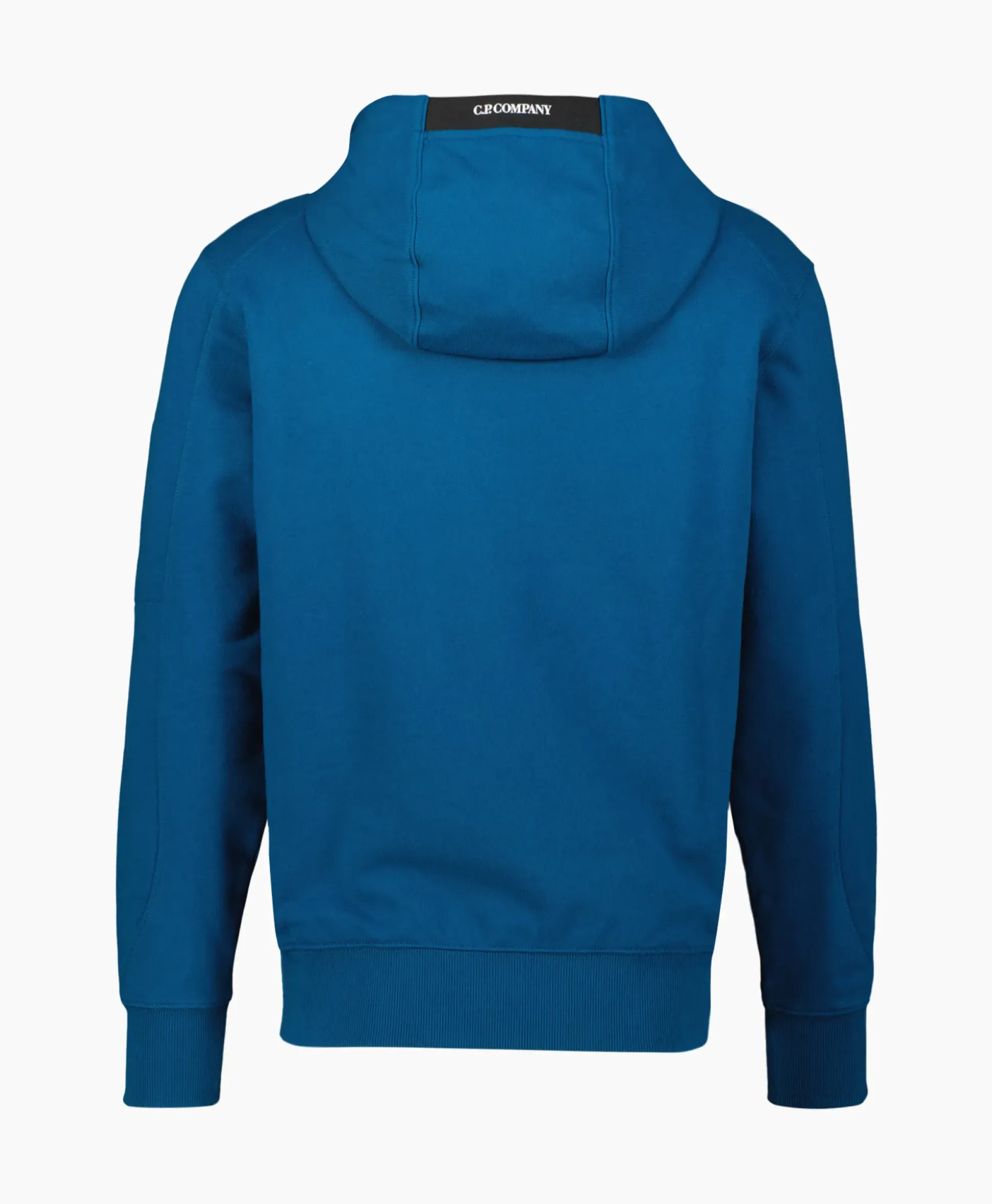 Cp Company Hoodie Diagonal Raised Fleece Blauw