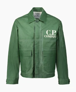 Cp Company Jack Coated Groen