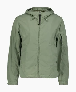 Cp Company Jack Flatt Nylon Reversible Hooded Groen