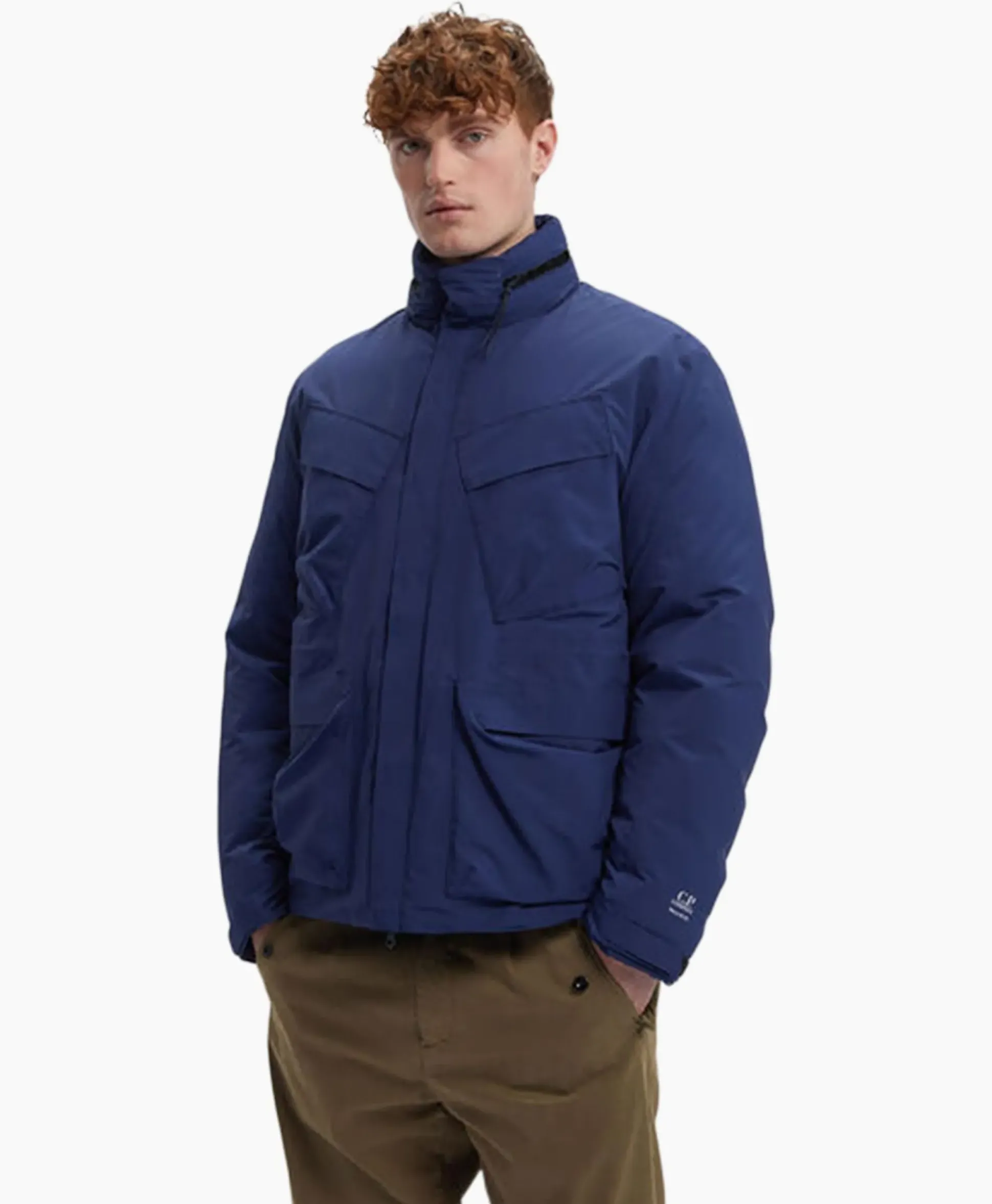 Cp Company Jack Micro-M (R) Down Field Blauw